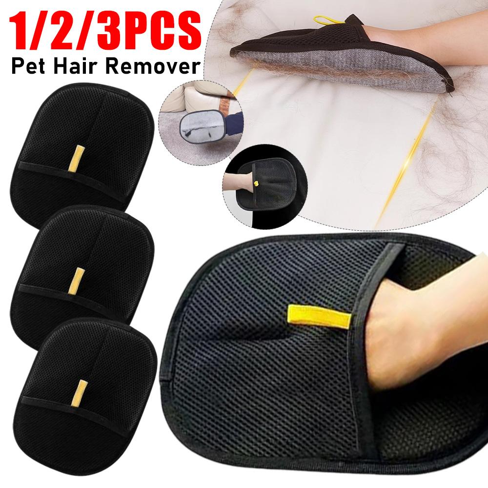 1-3PCS Pet Grooming Gloves Pet Hair Remover Mitt Deshedding Brush Glove for Dog Cat Rabbit with Long/Short/Curly Hair Gloves
