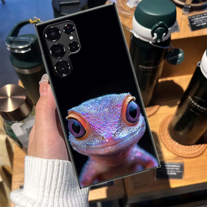 Lizards and Geckos Have Big Eyes Cases Phone Case for Samsung Galaxy S26 Ultra S25 Edge S24 S23 FE S21 Plus S20 S22 S10 Cover TP