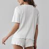 Nuovi bellissimi pigiami da donna primavera e autunno cotone manica corta pantaloncini casa due pezzi loungewear