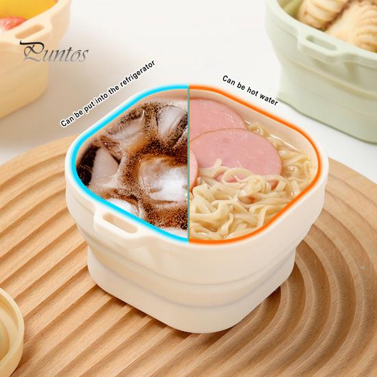 Bol multifuncțional de 400 ml, antiderapant, pliabil, de calitate alimentară, cu cârlig de suspendare, bol din silicon pentru mașina de spălat vase