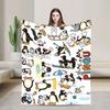 Cute Pingu Penguin Blankets Quality Warm Throw Blanket Spring Decorative Living Room Fashion Bedspread