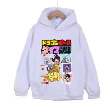 Kids Cotton Hoodie Anime Dragon Ball Daima Print Unisex Pullover for Boys Girls 100-160cm Casual Streetwear