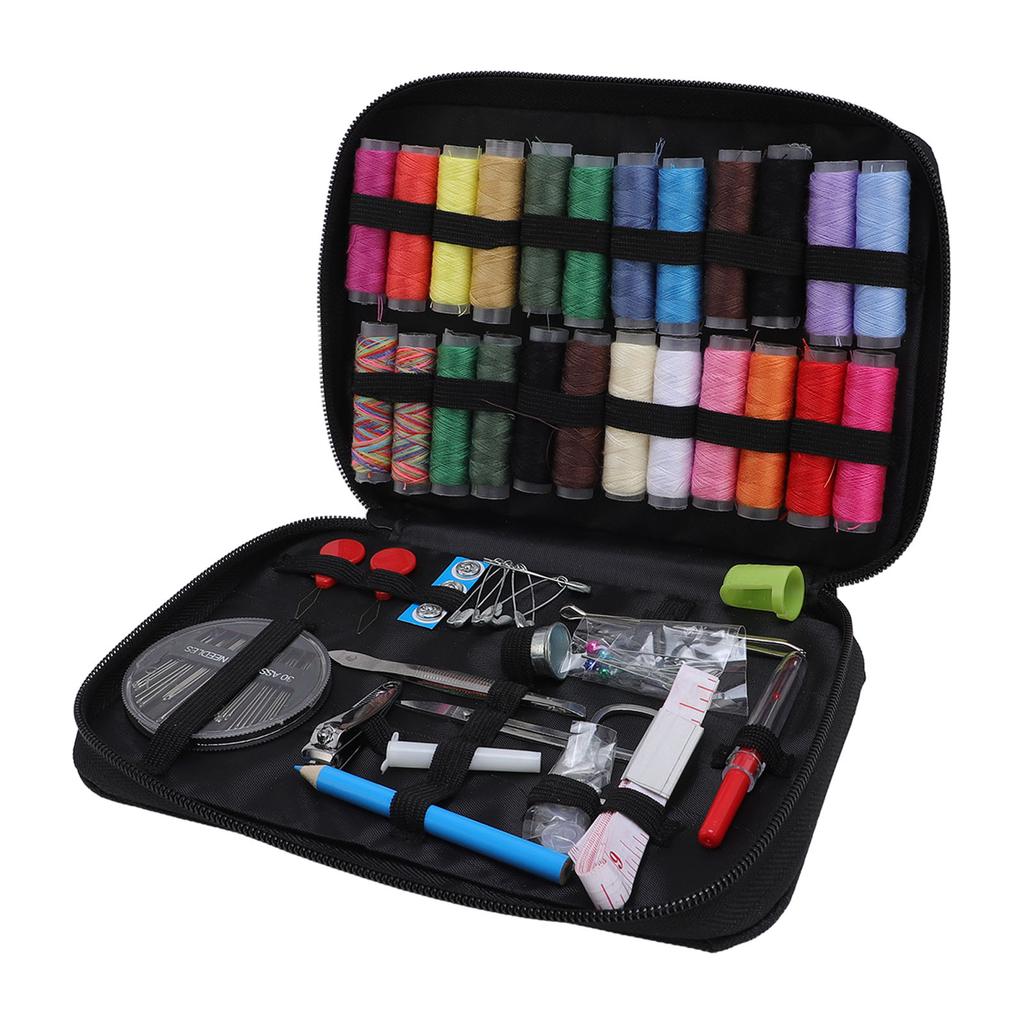 Sewing Kit Gift Needles Thread Scissors Travel Portable Box Supplies Accessories for Dorm Room Home