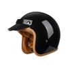Retro 3C-Certified Unisex Motorcycle Helmet, All-Season 3/4 Design for Motorbike & Electric Bike