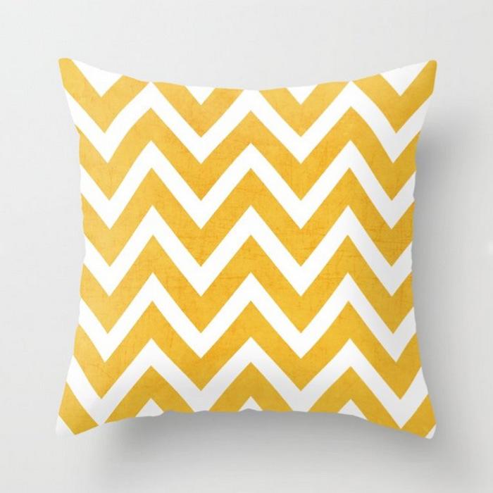 45x45cm Geometric Yellow Giraffe Animal Design Throw Pillow Cover Sofa Office Seat Car Lumbar Cushion Cushion Cover Home Decor