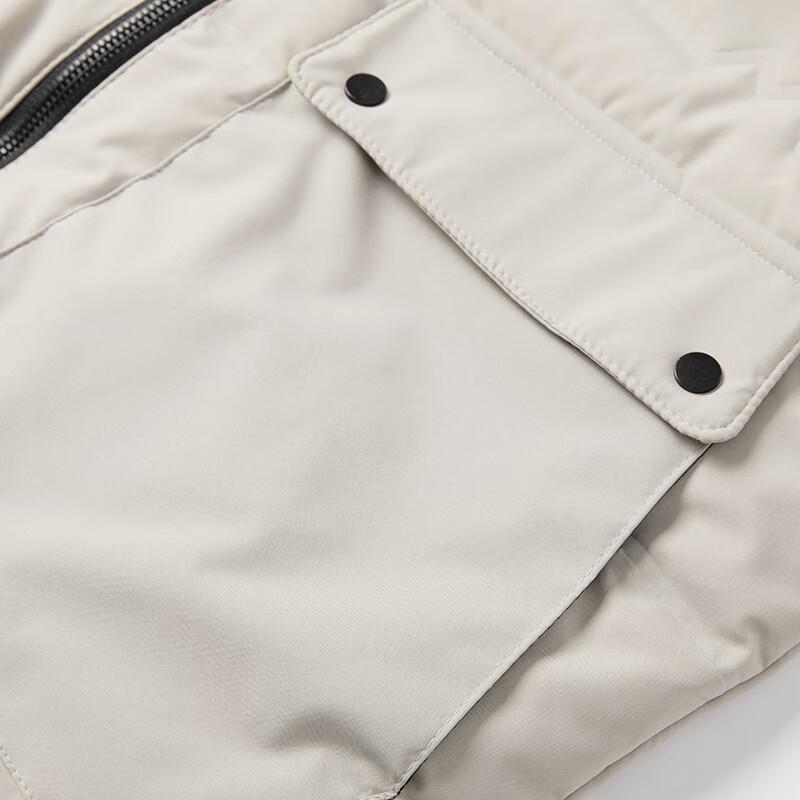 COVER GAL Men's Stand-Collar White Duck Down Vest LH-2458