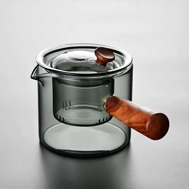 Filterable Heat-resistant Thickened Glass Teapot High Borosilicate Glass Flower Tea Pot Heatable Glass Tea Set