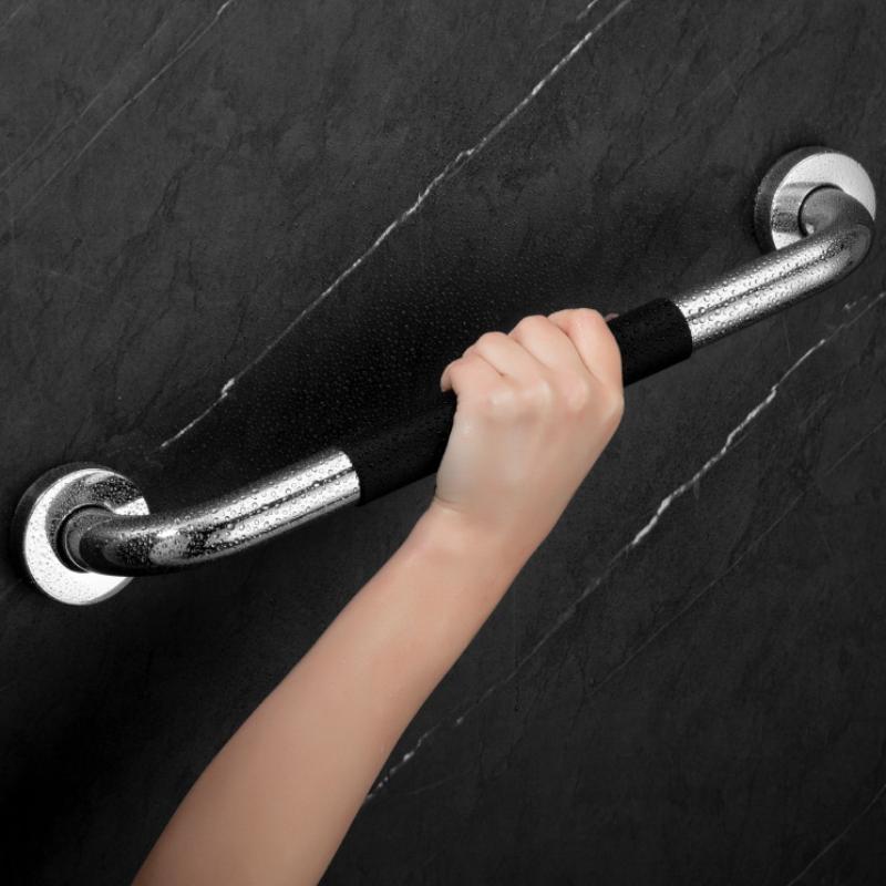 1Pc Grab Bar For Bathtubs And Showers 304 Stainless Steel Silicone Anti Slip Bathroom Safety Handle For Elderly Senior