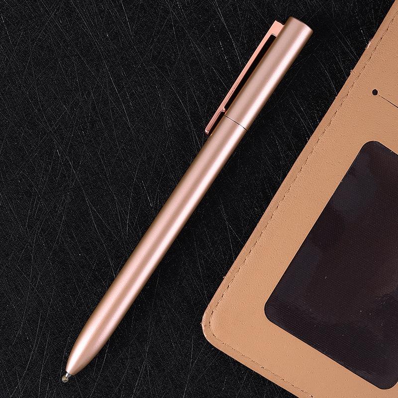 Penna a Gel Rotante in Metallo Penna Segnatrice con Ricariche per Penne Segnatrici Metalliche Xiaomi 0,5 MM Scrittura Fluida Sobria Elegante e Solida Ufficio Business