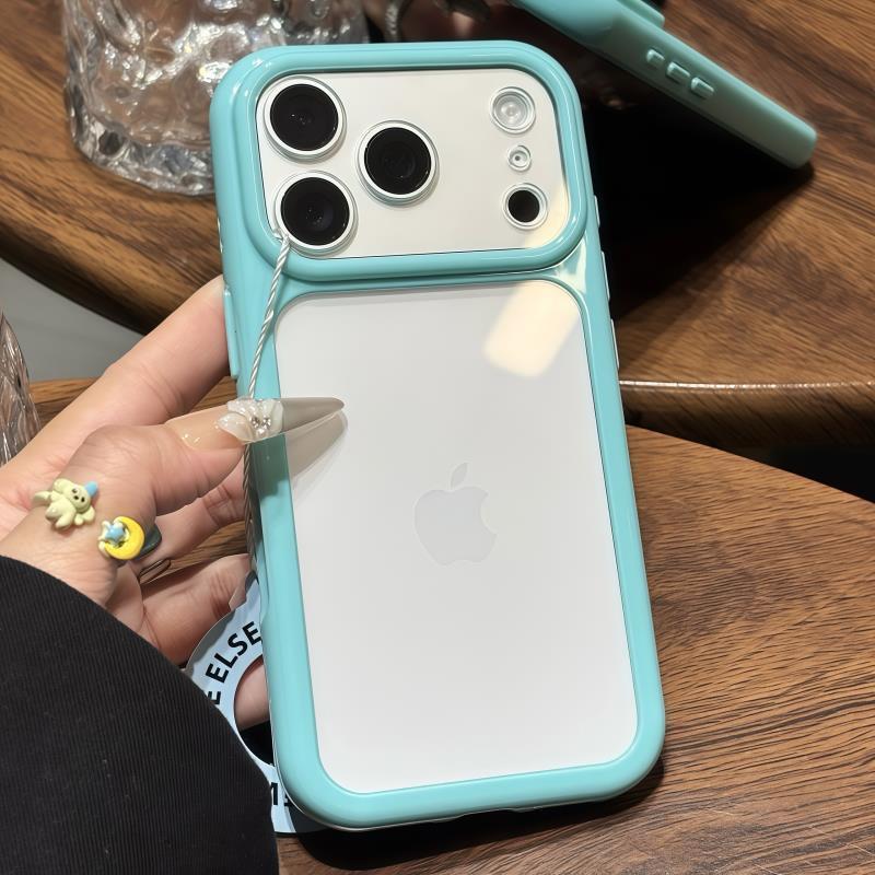 Creative DIY large window for Apple 17 mobile phone case 16/15/13 transparent ins wind 14 protective case premium 12