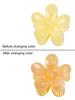 New Flower Hair Claws Gradient Fashion Shark Claws Hairpin For Girlschange Colour In The Sunlight Vacation Hair Accessories