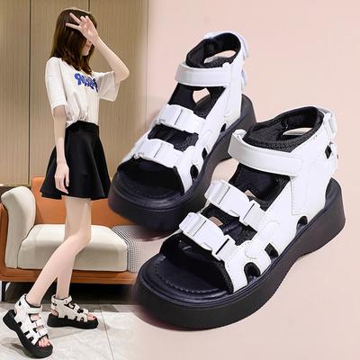 Women Sandals Peep Toe Platform Sandal Summer Beach Shoes Women's Wedges Sandalias Chunky Heels Gladiators Shoe Chaussure Femme