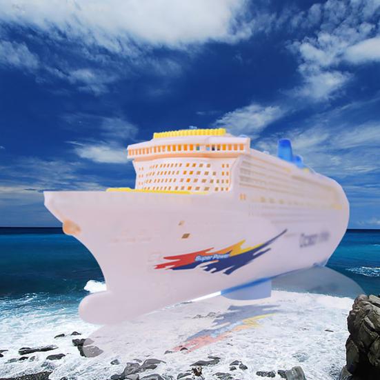 Electric Ocean Liner Cruise Ship Toy Flashing Musical Kids Educational Model