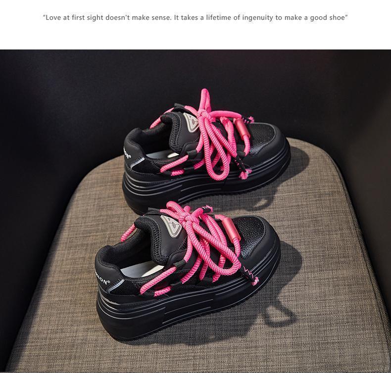 

LAZYBONS little white shoes women s autumn 2025 popular new thick-soled muffin small sports and leisure board shoes women 35