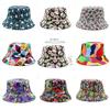 Bucket Skull Print Hat Colorful Fisherman Hat Outdoor Sports Sunshade Adult Hat