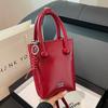 Fashion Oil Wax Leather Texture Messenger Mobile Phone Bag Personality Versatile Temperament Commuter Women's Handbag