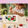 Diy Dig Archaeological Kit Gemstones Fossils For Kids Educational Play Treasure