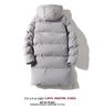 Men's Winter Hooded Mid-length Cotton-padded Jacket - Thick, Loose-fit Outerwear.