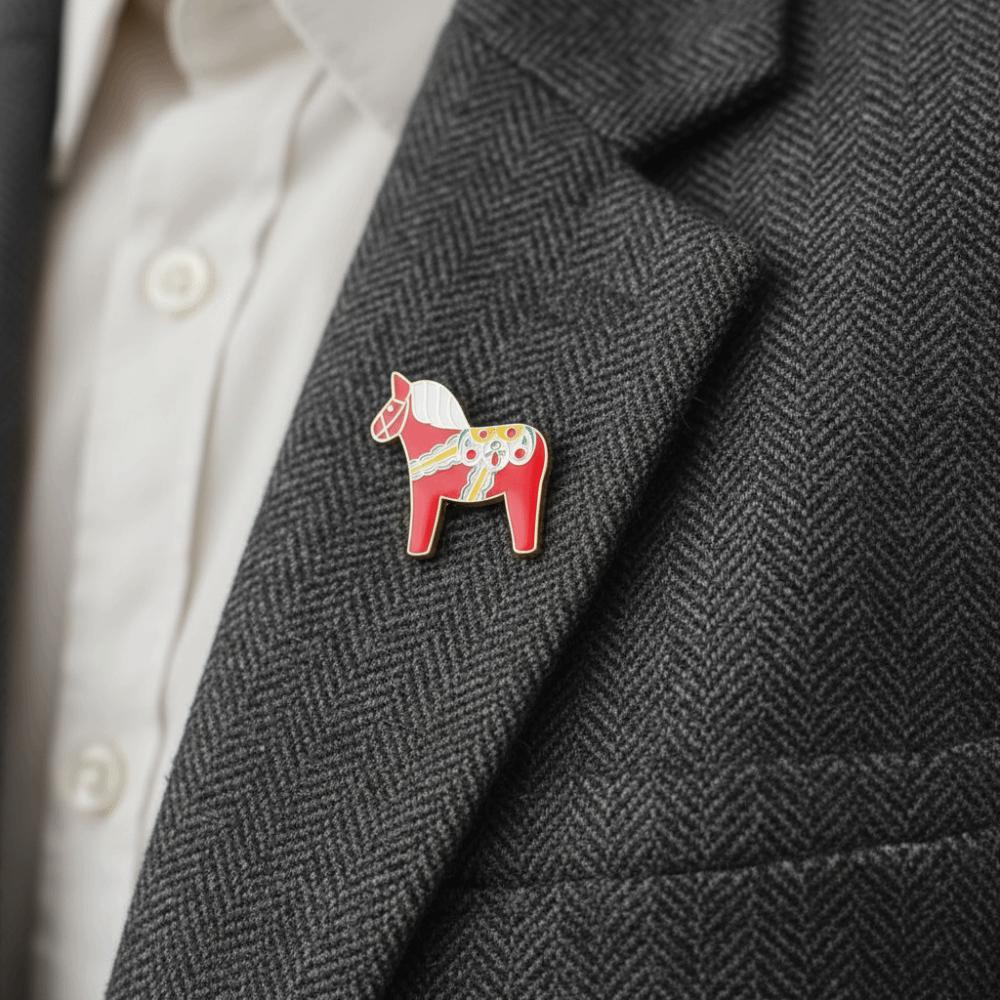 Decorative Zodiac Horse Brooch Zinc Zinc Alloy Steed Brooch Creative Lapel Pin  Backpack Decoration