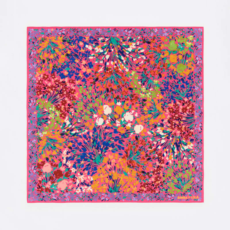 

BIMBA Y LOLA [25SS] BIMBA Y LOLA Pink Watercolor Flower Garden Scarf B255AIF021 Pink_FREE