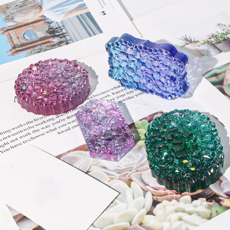 Epoxidic Forme Variate Diamante Listare Matriță Silicon Artizanat Handmade Consumabile pentru Fabricare Bijuterii DIY Mulduri pentru Decorațiuni Interioare