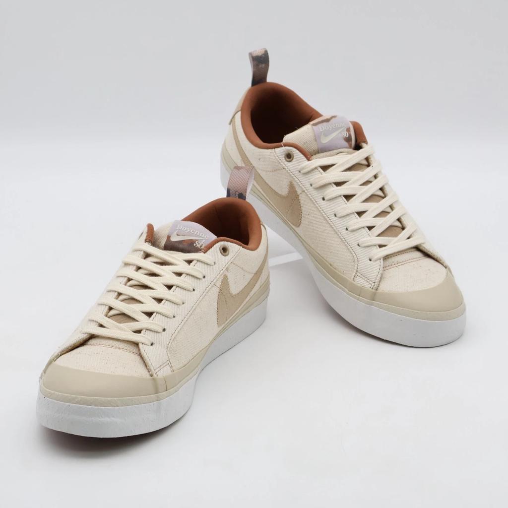 DZ3406-100 Doyenne × Nike SB Blazer Low Coconut Milk and Rattan Sail Brown Beige