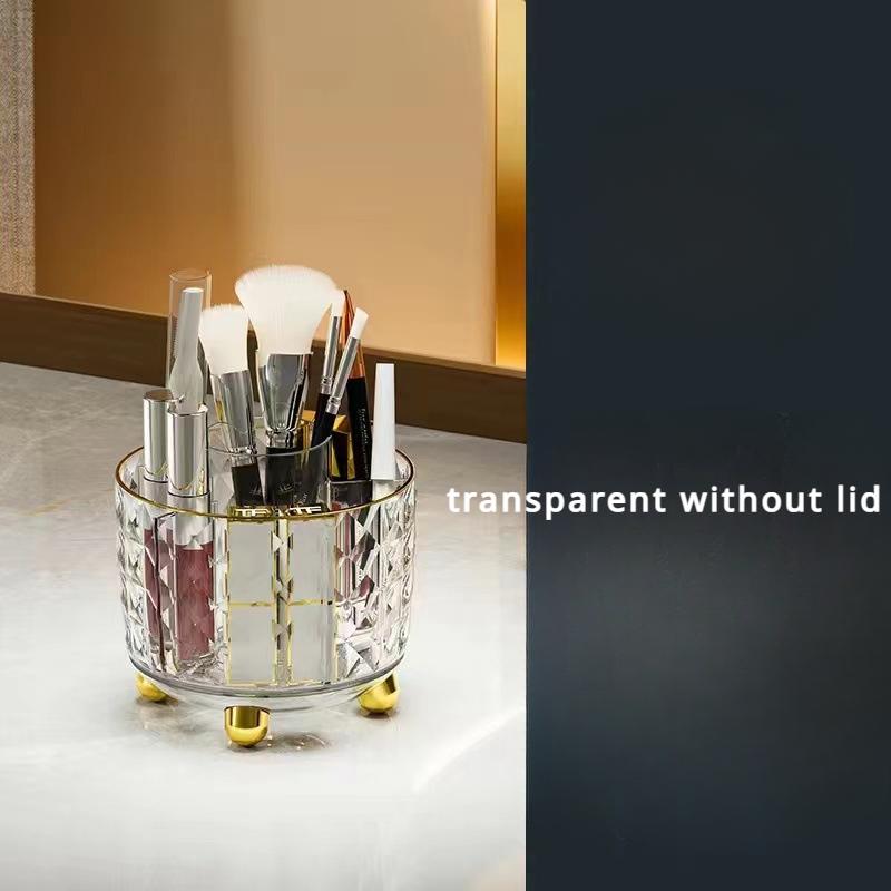 Organizér štětců na make-up Rotační prachotěsný štětec na štětec na obočí Držák na tužky na stolní kosmetické rtěnky Úložný prostor