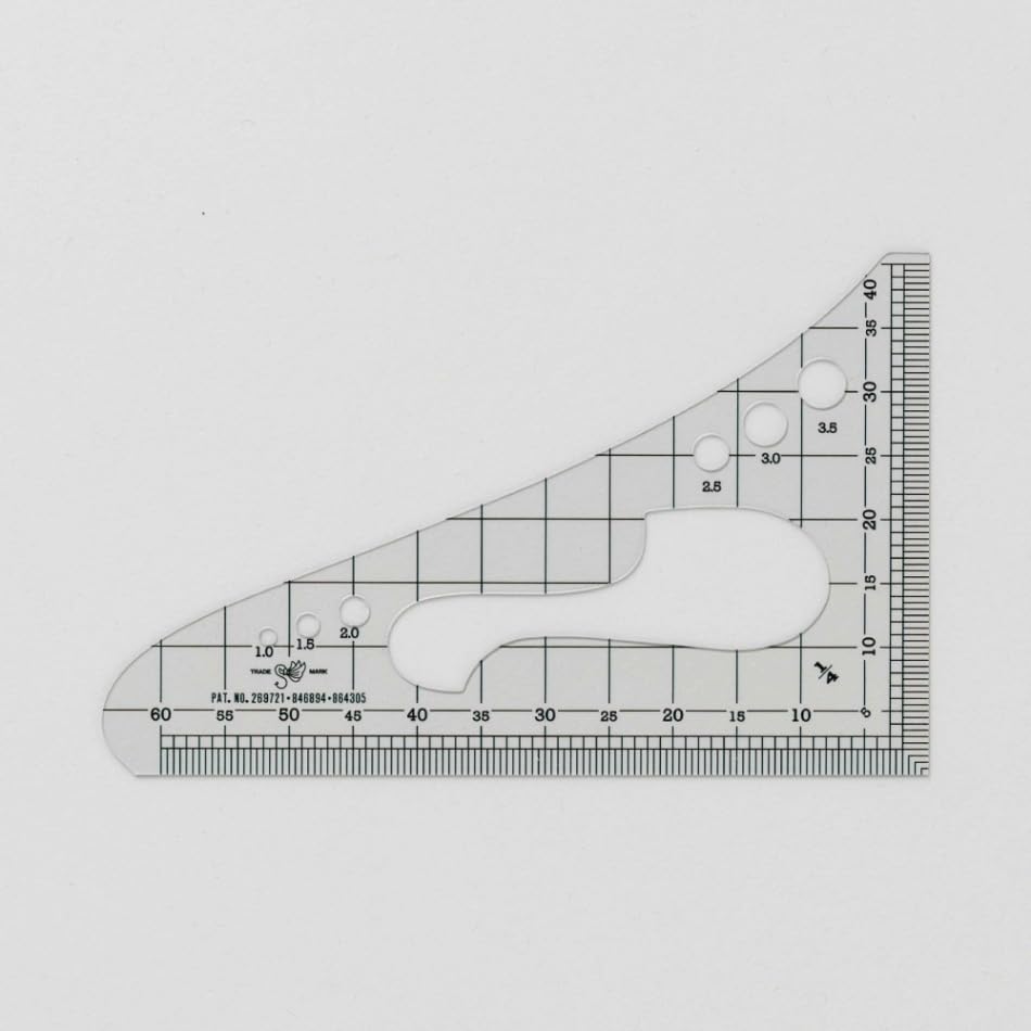 

Scale ruler (transparent grid, 1/4)