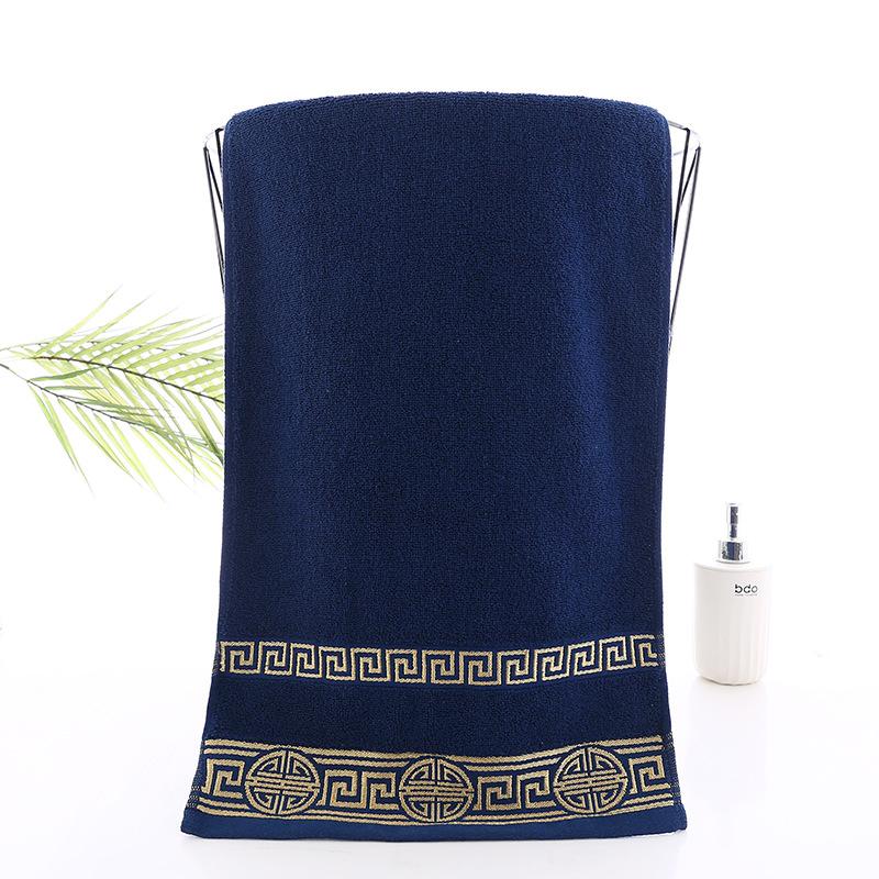 100% bavlna Vysoce kvalitní osušky na obličej Bílá Modrá Koupelna Jemná na dotek Vysoce absorpční Sprchový ručník Vícebarevný 75x35cm