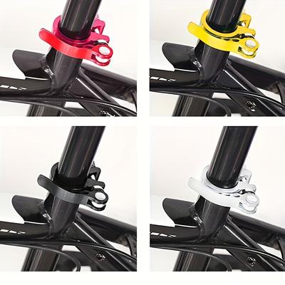 Bike Quick Release Seatpost Clamp, Aluminum Alloy Saddlepost Lock for Road Bikes, Multi-Color Options, Accessories, Secure Seatpost Clamp
