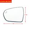 Wide Angle Heated Car Mirror Glass With Blind Spot For PEUGEOT 3008 SUV 5008 II 2016 2017 2018