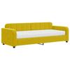 VidaXL Lit de jour avec matelas jaune 80x200 cm velours 3196903