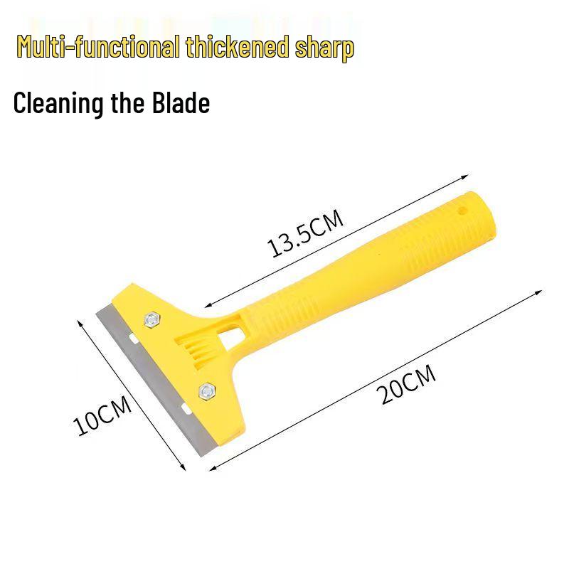 Multi-functional Cleaning Tool: Aluminum Alloy Scraper for Glass, Putty, and Grout Removal