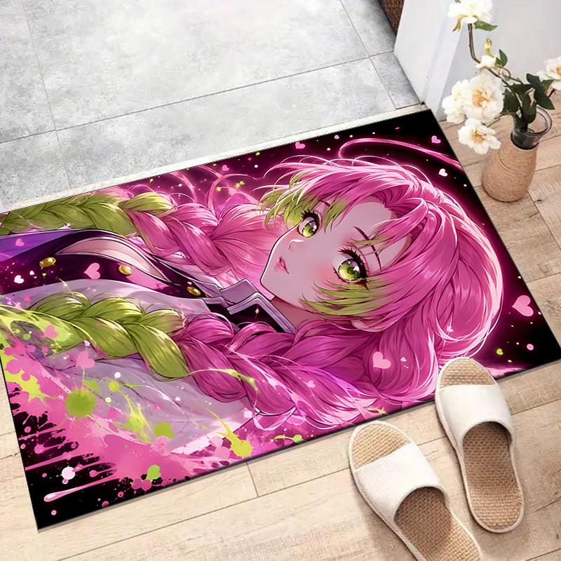 Mitsuri Kanroji1Printed Area Rug Carpet for Bedroom Living Room Home Decor Rugs Mat Non Slip Mat Rug for Bedside