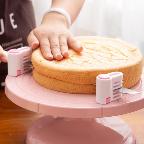 Confezione da 2 Livellatore/Affettatrice per Torte Fai da Te Regolabile 5 Strati Affettatrice per Pane