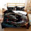 3D Dragon Tier Printed Queen Bedding Set King Size Bedding Set Soft and Comfortable Bedding Set Luxury