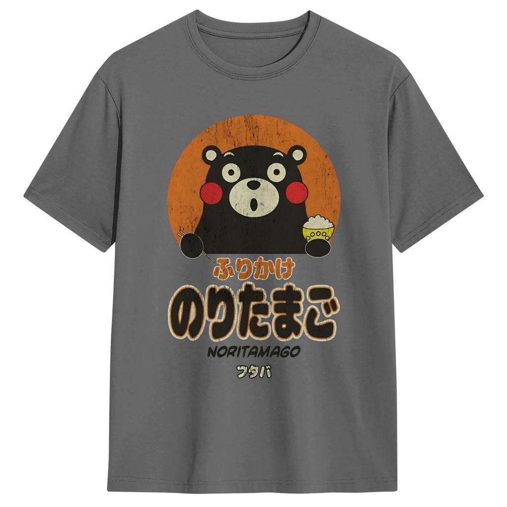 Kumamon Sprinkled Eggs Tshirt Beach Fashion T Shirts Unisex 100 Cotton Oneck Plus Size Top Tees Shortsleeved Vintage Tshirt