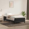Łóżko Box Spring Bez Materaca Czarne 100X220 Cm Aksamit