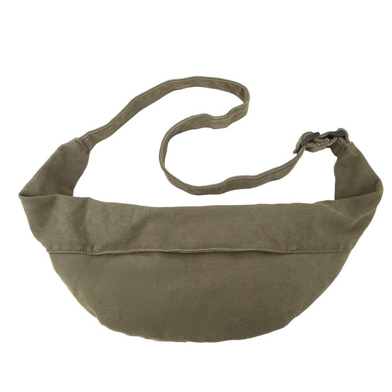 

Сумка на грудь из холста, женский легкий рюкзак для верховой езды, мужская сумка через плечо с большим циферблатом зелёный