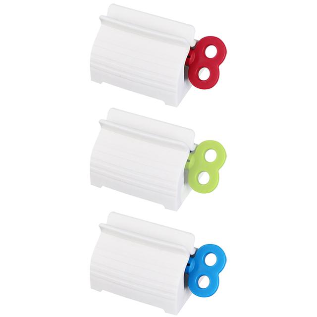 3/1 ks Odšťavňovač zubní pasty Přenosný ruční odšťavňovač Nástroje na odšťavňování Zubní pasta Tuba Dávkovač čisticího prostředku na obličej Držák Koupelnové doplňky