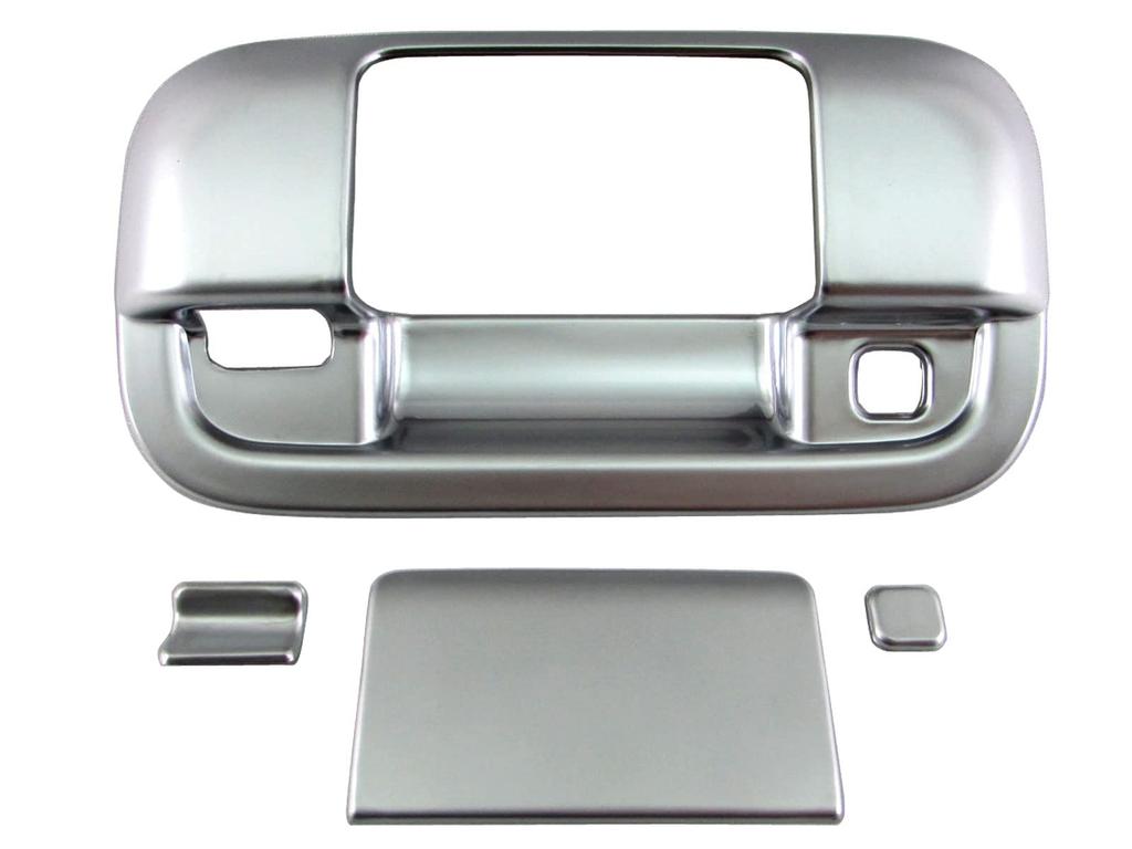 BRIGHTZ Door Handle Covers and Rear Hatch Knob Plate Set in Satin Silver for NV100 Clipper DR17V DR17 DR R17 17 NV100 Clipper NV 100 [REA-DHC-034]