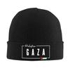 Gaza Palestine Flag Beanie Hats Bonnet Hats Men Women Cool Gym Knitted Hat Spring Graphic Warm Soft Caps