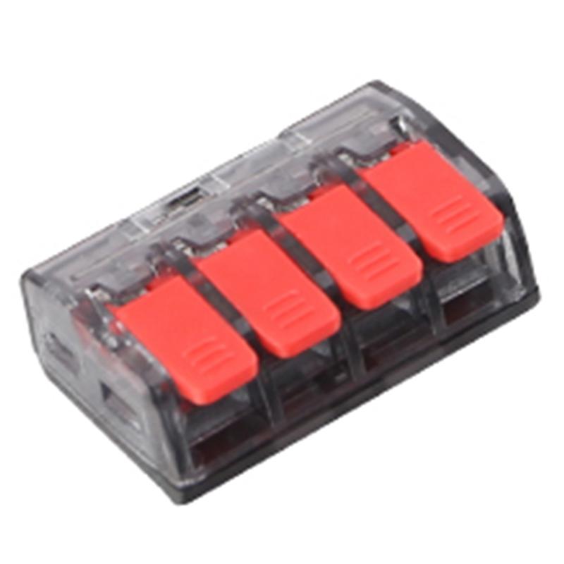 A25F-CMK63 Lever Wire Quick Connectors Clamp Electrical Cable Home Assortment Terminal Block 0.08-4Mm 32A 1 In 3 Out