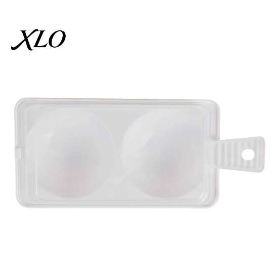 Microwave Egg Poacher Dual-Cavity Poacher, Cooker Steamer with Lid Poaching Maker Handle, Nonstick Maker, Kitchen Breakfast Gadget