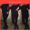 Womens Bright Yellow And Red Polyester Tracksuit Hoodies And Pants Casual Sport Wear Set