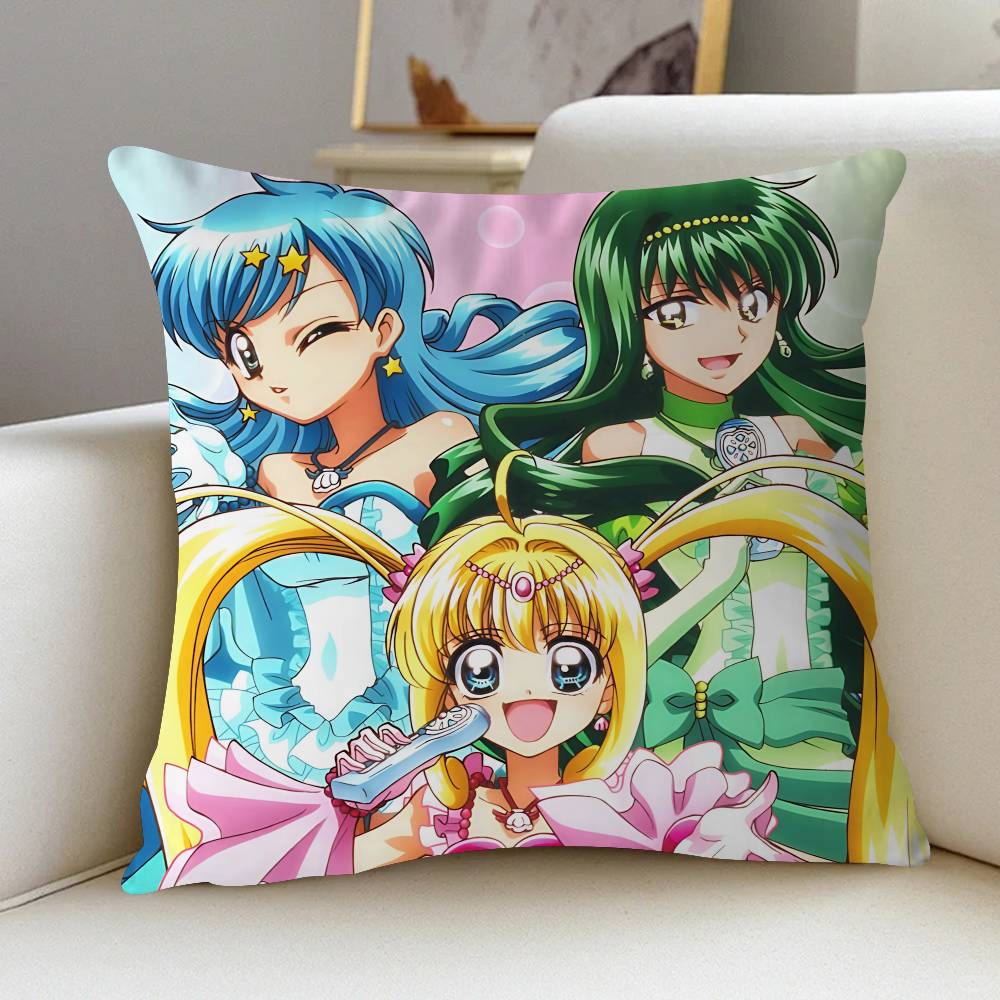 Anime M-Mermaid Melody Pichi Pichi Pitch Pillowcase Toon Gift Cushion Cover Bedroom Home Sofa Chair Seat Decor Pillow Case