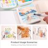 Blue Fruit Watercolor Paint Set for Kids - Solid Colors, Coloring Book, Cartoon Album, and Paintbrush Tool Set