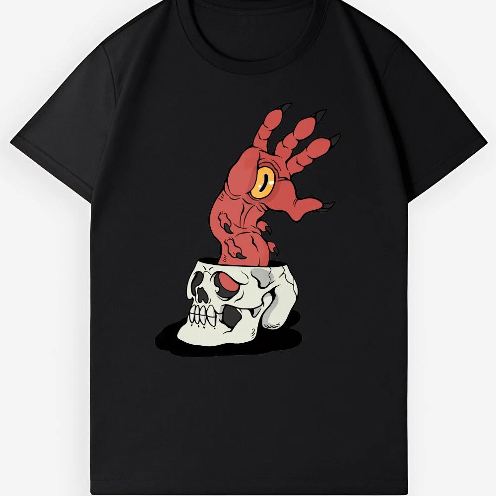 Demonic Hand Eyeball Gothic Tee | Dark Fantasy Horror Unisex T-Shirt S