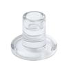 Transparent T-Shaped Glass Candlestick for Home, Living, and Dining Room Decoration