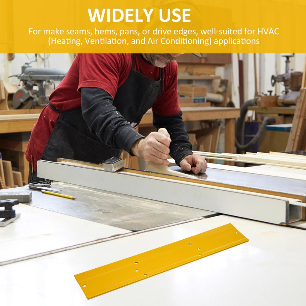 18palcový ohýbačka kovů, robustní nástroj na ohýbání plechu 16 gauge s mířidly, pro ohýbání HVAC potrubí a výrobu kovů